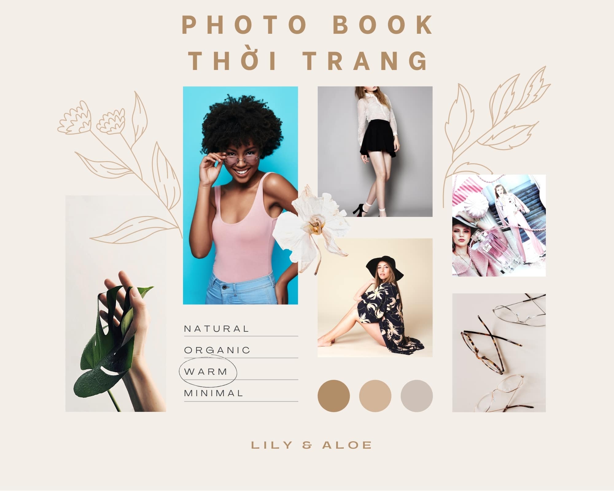 Slide photobook thời trang phong cách tính tế