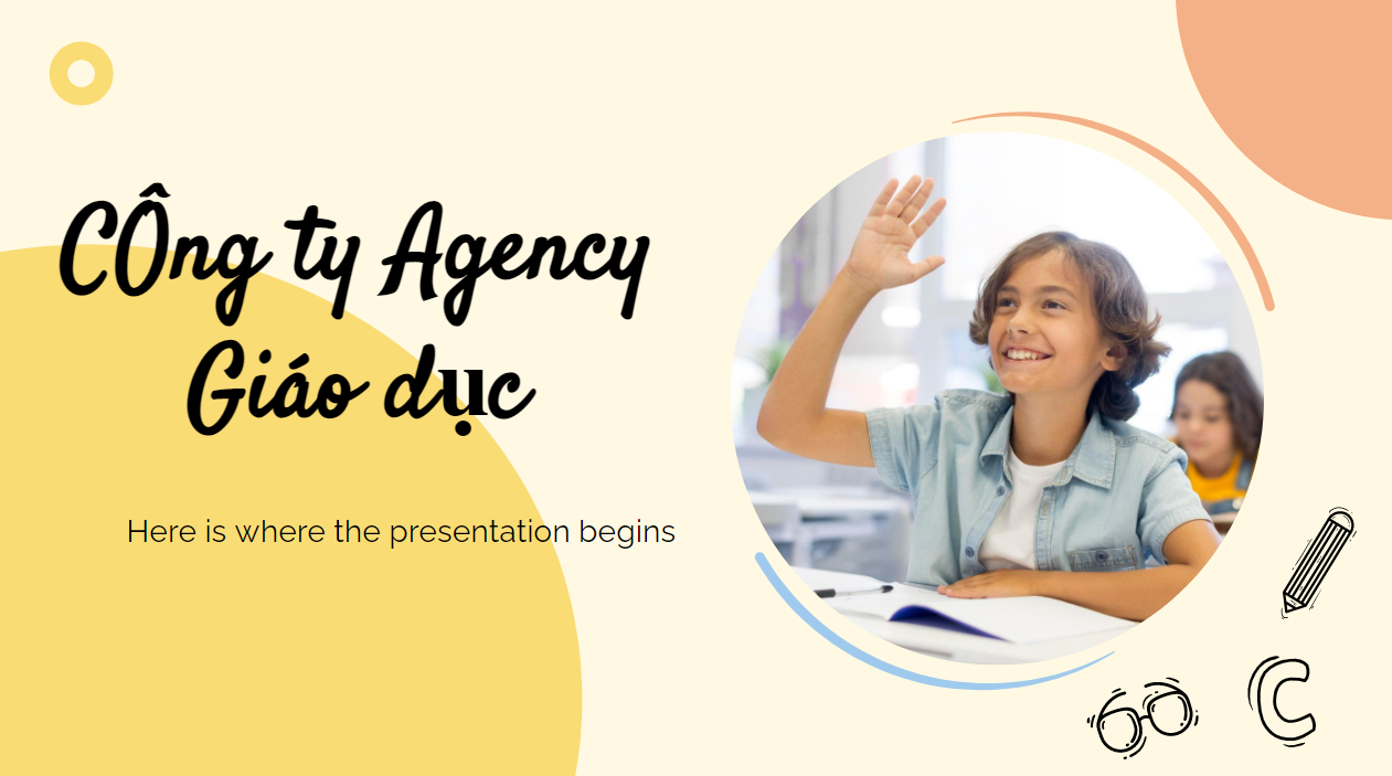 Slide giới thiệu chương trình giáo dục màu pastel trẻ trung
