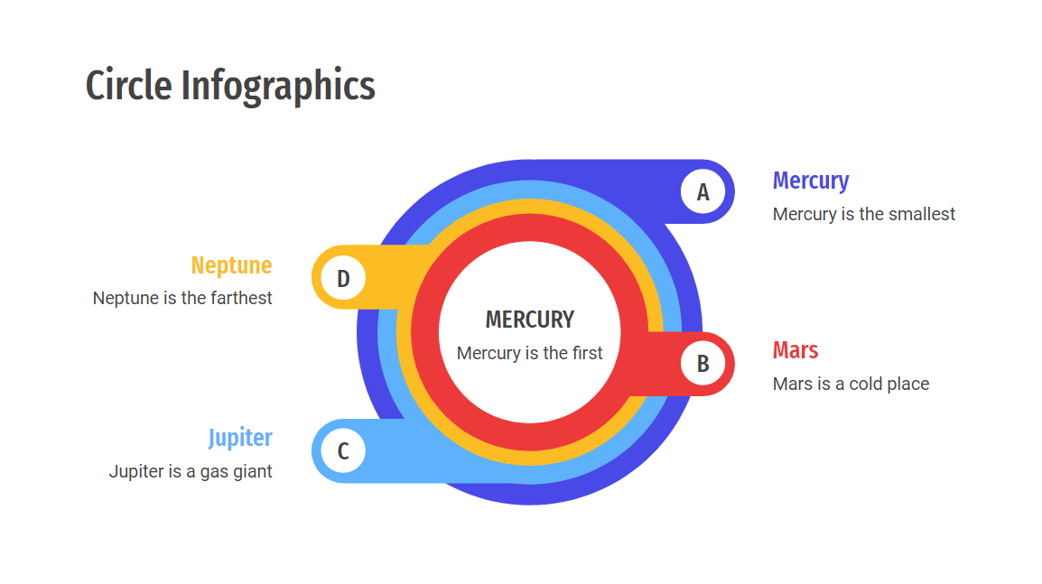 Slide inforgraphics nhiều màu nổi bật
