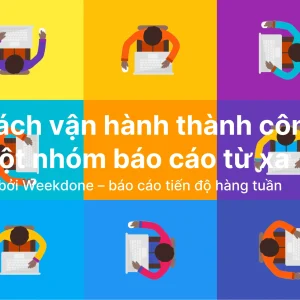 Slide cách vận hành báo cáo nhóm từ xa